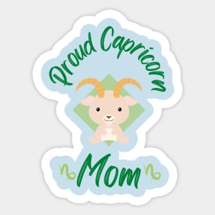 Proud Capricorn Mom Astrology Zodiac Sticker